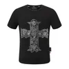 Magliette da uomo PLEIN BEAR T SHIRT Magliette da uomo firmate Abbigliamento di marca Strass PP Teschi Uomo T-SHIRT GIROCOLLO SS SKULL Maglietta Hip Hop Top Tees 16645