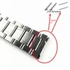 Oglądaj zespoły Watch Band Strap Stal nierdzewna 121415161718192022222324mm bransoletka dla kwarcowych Watch Men 230824