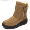 Snow Watarproof Platform أحذية غير رسمية في منتصف العربات للنساء الكعب Botas Mujer 2022 New Winter Boots Female T230824 346