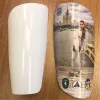 Partihandel sublimeringsämnen Soccer Shin -kuddar med Eva Svamp tomt hattöverföring Shin Guards för barn ungdomar vuxna kalv skyddande ll