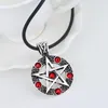 Naszyjniki wisiorek moda pentacle pięciopunktowy naszyjnik gwiazdy vintage pentagram gotycki łańcuch liny biżuterii Prezenty dla przyjaciół