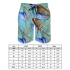 Shorts masculinos movendo borboleta placa arte abstrata engraçado calças curtas homens personalizado surf secagem rápida troncos de natação presente idéia