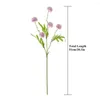 Dekorativa blommor 5heads Artificial Dandelion Long Branch Fake Green Plant Wedding Bouquet Bakgrund Home Garden Party Vase Decoration