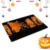 Bath Mats Halloween Pumpkin Door Mat Front Holiday Decorative Floor Mattor Washable återanvändbar utomhus