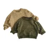 Pullover Herbst Winter Kinder Pullover Kinder Jungen Mädchen Top Kleinkind Strickjacke Strickpullover 16 Jahre Kind Jungen Langarm Warmer Pullover 230825