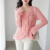 Cardigan lavorato a maglia con scollo a V stile coreano di lusso lavorato a maglia da donna 2023 abbigliamento autunnale elegante maglione capispalla