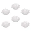 Castiçais 5 Pcs Elétrico Lotus Night Light Decor Lâmpada LED Out Door