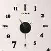 Frameless Diy Wall Mute Clock 3d Mirror Sticker Home Decor Wall Mute Clock 12-hour Display Wall Clock With Time Mark 50x50cm HKD230825 HKD230825