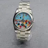 Armbanduhren Luxusmarke Frauen Multi-Color-Zifferblatt Edelstahl Saphirglas 2813 Automatikwerk Uhr für Mann 31mm 36mm 41mm 230825