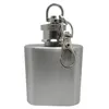 Höftkolvar 1oz mini Pocket Rostfritt stål Vin Whisky Pot Bottle Liquor Flask Skruvmössa Drycker kanta Bontabell Portable Drinkwar