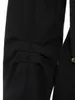 Women's Trench Coats Goth Overcoat Trench Coat Gothic Long Slim Asymmetric Lapel Collar Button Elegant Y2k Streetwear Egirl Vintage Outwears 230824