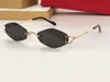Lunettes de soleil diamant sans monture lentille or/marron hommes lunettes de soleil d'été gafas de sol Sonnenbrille UV400 lunettes avec boîte