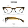 サングラスフレーム処方眼鏡眼鏡茶色の男性レトロ光学フレームアンチブルーライトアイウェアビンテージ男性リーディング眼鏡617G 230824