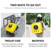 Guitar Portable Astronaut Pet Cat Backpack Trolley Dog Puppy Carrier Space Bag with Wheels Travel Backpack Cage for Small Cats Outdoor