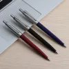 Bollpoint Pens 25set Office A Pen Metal Ballpoint Pen with Refill Present Stationery Core Automatisk kulpenna för skolkontor Ink Blue Black 230825