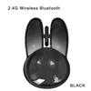 Bonito pequeno coelho bluetooth 2.4g mouse sem fio silencioso ergonômico dpi até 1600 botão mudo pequeno para menina macbook portátil escritório hkd230824