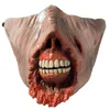 Party Maskers Half Gezichtsmasker Cosplay Zombie Demon Halloween Props Festival Kostuum En Film Horror Ghoul 230825