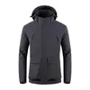 Men's Jackets Fall And Winter Solid Color Two Sides Large Capacity Pocket Jacket For Men Warm 420 Windbreaker Coat