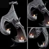 Candle Holders Halloween Bat Candlestick With Electronic Lamp Ghost House Terror Party Prop Decoration