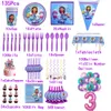 Gabby Dollhouse Suit Girls Birthday Party Number Balloon 1 2 3 Decor Cutery Set Cups Plates Baby Shower Gifts Doll House Suppli HKD230825 HKD230825