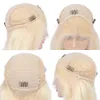 Brun rot med 613 spetsfront peruk mänskliga hår peruker för kvinnor före plockad kroppsvävar ombre blond hd spets framspår syntetik