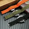 NATO Zulu Strap Smartwatch Watchband Mavi Khaki için Naylon Tuval İzle