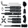 Juguetes para adultos de alta calidad BDSM Juego de bondage de cuero genuino Fetiche Esposas Collar Gag Whip Sexo erótico para mujeres Parejas Juegos 230824