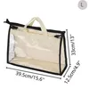 Sacs de rangement Sac à main transparent Sac à poussière Clear Armoire Portefeuille Pochette Organisateur Fourre-tout Suspendu Zipper Purse