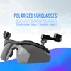 Sunglasses Polarized Golf Fishing Glasses Hat Visors Sport Sunglasses Clips Caps Reversible Lens Biking Camping Hiking Eyewear 230824
