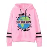 Kvinnors hoodies Earth Day Women Vintage Animal Plant Casual Sweatshirts Save Our Home Clothing Cartoon Fashion