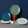 Assiettes de cuisine en plastique, plat à Sauce, petite planche de goût de vinaigre, assiette de fruits ménagers, Imitation créative ronde en porcelaine