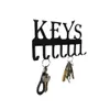 Hooks Rails Keys Holder For Wall Mounted 7 Hook Rack Metal Hanger Coat Clothes Hat Organizer Framt Door Kitchen Badrum Dekorat197m