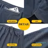 Running Shorts Men's Quick-drying Fiess Black Double Layer Stretchy Workout Training Bodybuilding Short Pan Sportswear