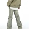Мужские джинсы винтажные главные улицы Y2K Spring Summer Lemport Pright Lains Mid-Waist Butte Pocket Pocket Lake Bunders мужская одежда yy027