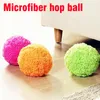 Mão Push Sweepers Automático Rolling Floor Sweeping Robot Cleaner Microfiber Ball Sweeper Máquina com 4pcs tampas de limpeza coloridas 230825