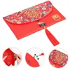 Sac d'emballage cadeau de style chinois, paquet rouge, enveloppes de décoration de mariage, fournitures de cadeaux de fête Hong Bao