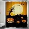 Tende da doccia Tenda durevole Halloween spettrale imposta decorazioni in tessuto impermeabile per il bagno domestico interno