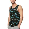 Herren Tank Tops Valentine Herzen Sommer Top Rot und Rosa Workout Mann Benutzerdefinierte Streetwear Ärmellose Shirts Plus Größe