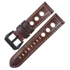 Titta på band Calfskin Leather Watchband Armband 20mm Breattable High Quality Real Strap 22mm 24mm For Galaxy Active 2 230825