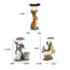 Objetos decorativos estatuetas gato cão coelho criatividade lâmpada solar estátua janela animal luz decoração escalada decoração jardim casa sala s0e5 230727