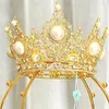 Jewelry Pouches 2023 Beads Crown Dsiplay Rack Metal Gold Crystal Headbands Organizer Princess Headband Tiara Support Holder T8DE