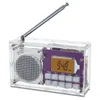 Väderbeständig kameror DIY Digital Radio Kit LCD Display Montera kortvågsradioklocka för student STEM Learning Teaching 230825