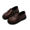 Flat Shouse Boys Leake Shoes British Oxfords Дети повседневные квартиры детские лоферы Slip-On Classic 2023 весна осенью для свадьбы Soft L0825