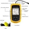 Fish Finder Alarm 100m Portable Sonar Finders 45 grader Täckning Echo Sounder Transgivare Lake Sea Fishing 230825