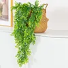 Decorative Flowers 5 Head 69 Mesh Fern Artificial Plastic Plants Rattan For Christmas Party Wedding Arch Decor Home Wall Hanging Pography