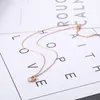 DesignerFashion Necklace Letter Pendant Titanium Steel D Letter Zircon Necklace Rose Gold Fashion Short CollarBone Chain CollarBone Chain Birthday Present