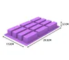 12 Cavity Silicone Rectangle Mould Protein Bars mold Energy Bars Maker for Caramel Bread Loaf Muffin Brownie Cornbread Cheesecake Pudding Soap Butter Molds SN4454