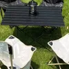 Lägermöbler Tunga bärande fällbara bord för utomhusaktiviteter Enkel förvaring Metall Portable Aluminium White 40x35x29cm