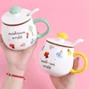 Muggar tecknad film söt svamp mugg kaffekopp keramik kontor hem frukost kreativ tryck för vänner och släktingar