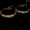 Bangle 2023 Requintado Europa América Geométrica Quadrada Pulseira Sênior Moda Brilhante Cristal Mulheres Abertura Jóias